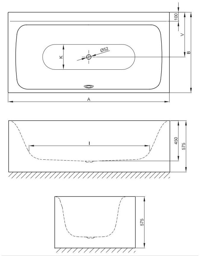 Bette Отдельностоящая ванна из эмалированной стали Bettelux 3460cfxvs/3461cfxvs - Вид №8