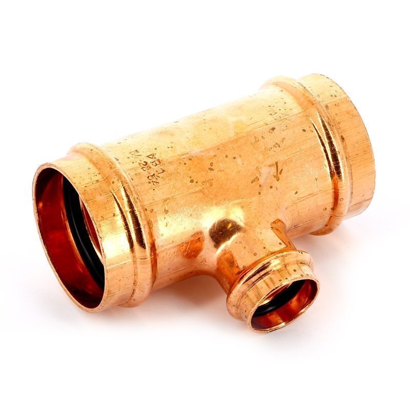 Тройник пресс 54x28x54 медный IBP P513005428054 - Вид №1