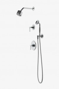 RDSP22 Душевой комплект Roadster с балансировкой давления, душевой лейкой 3 1/4 дюйма, ручным душем и переключающей ручкой Waterworks