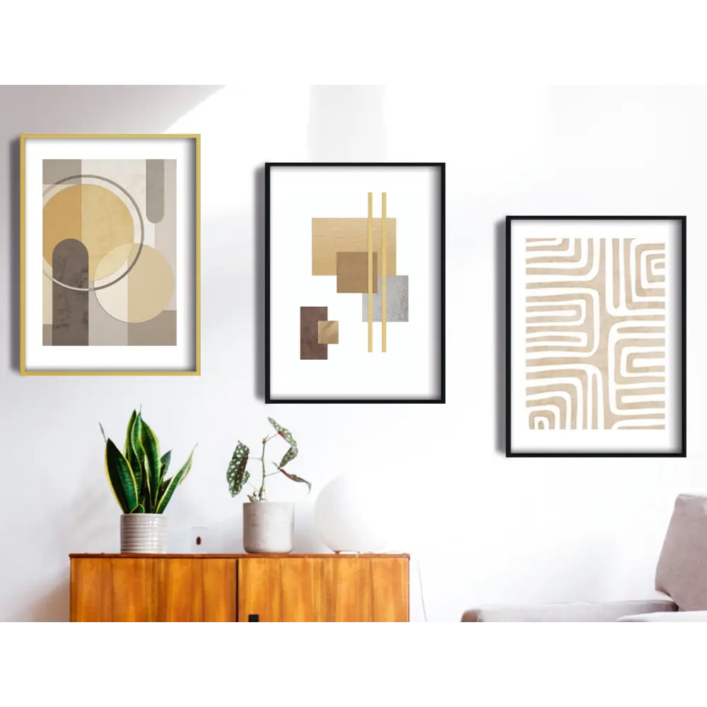 Постер Геометрия 21x29.7 см 3 шт АРТ ДИЗАЙН STLM-2144934