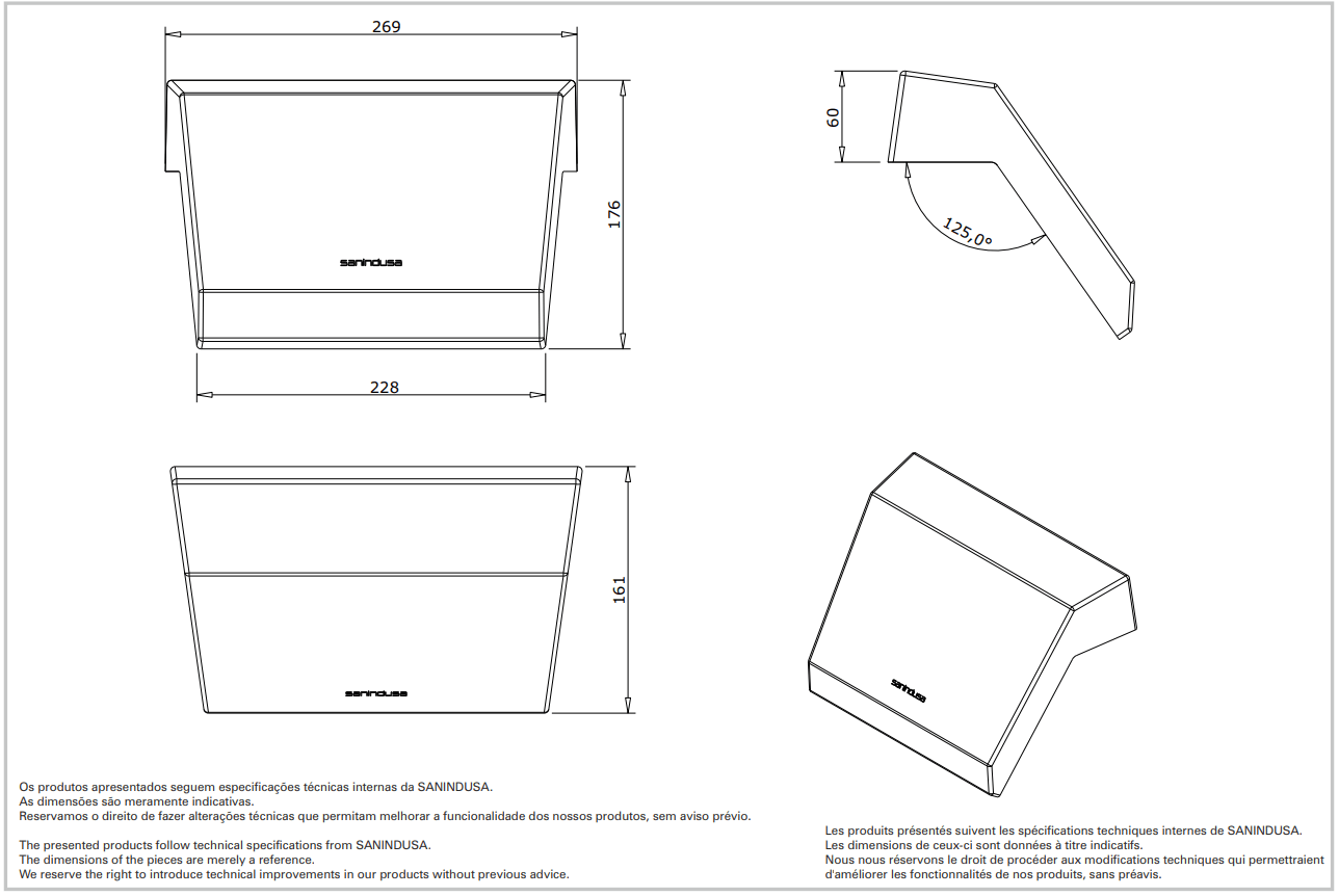 Подголовник Sanindusa Vertice черный 805606 - Вид №1
