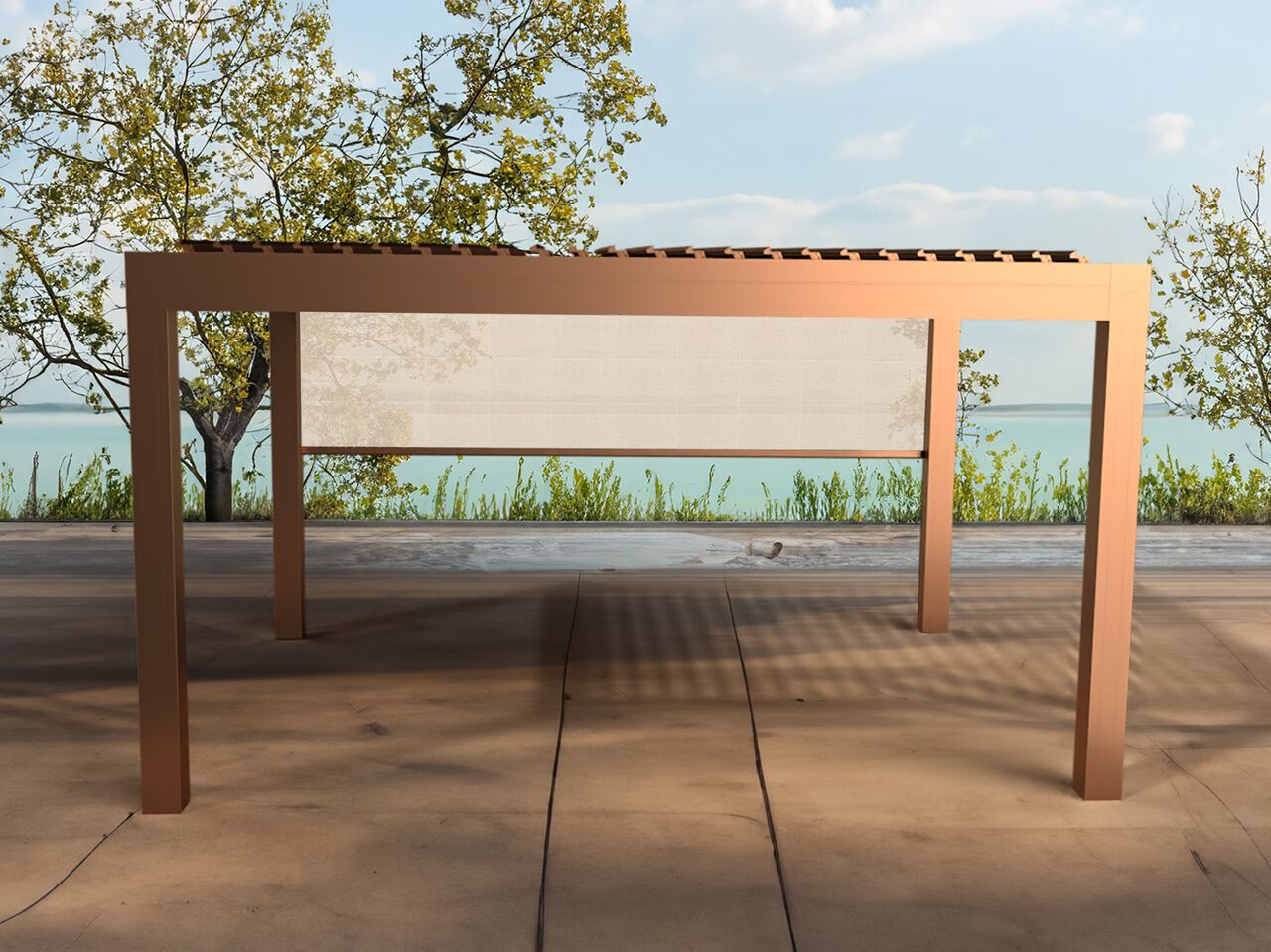 Биоклиматическая беседка с поворотными лезвиями DIRELLO ARCH-00051515 - Вид №1