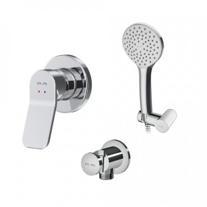 FB85A2H000 набор: см-ль д/душа душевой набор ( ручн.душ 110 мм 1 режим) шланговое присоеди AM.PM X-Joy