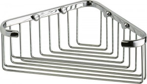 HL077/CR Sanibano, решётка угловая 1-уровневая, длина 19 см, цвет хром