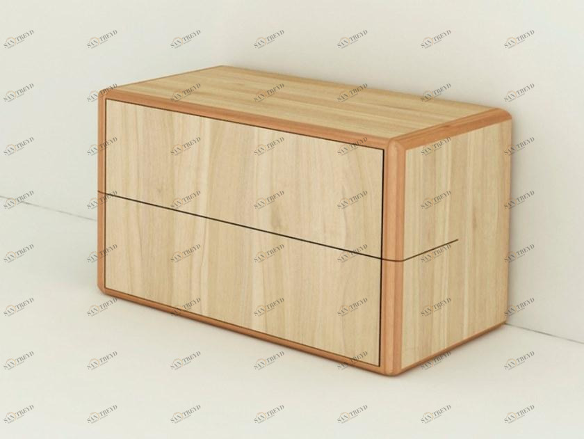 WUDA Прямоугольная тумбочка из дерева с ящиками Arca sun-id-1464668
