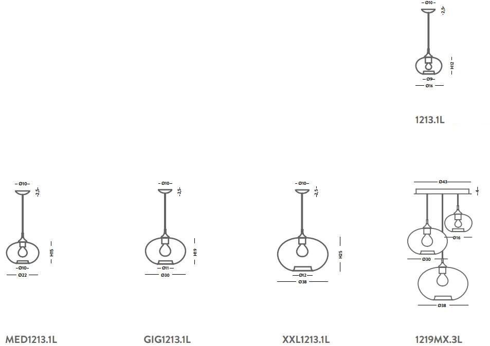 Cangini & Tucci Подвесной светильник из стекла Parigi sun-id-1432417 - Вид №5