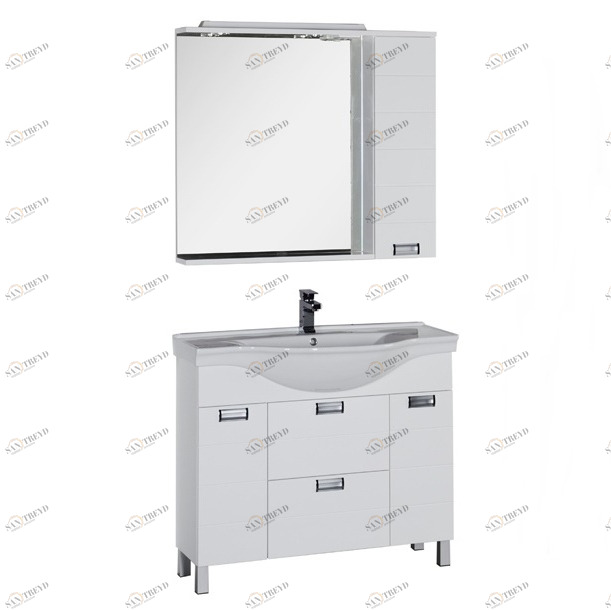 Комплект мебели Aquanet Сити 100 белый 00173197