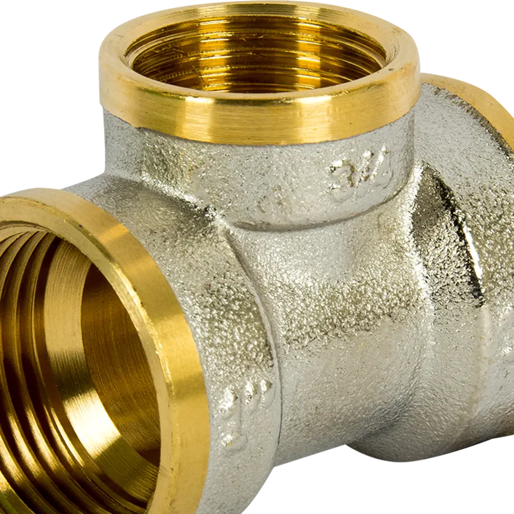 Тройник переходной 1"x3/4"x1" ВР мм никелированная латунь 027-8897 81962372 STLM-2150943 Santreyd  - Вид №1