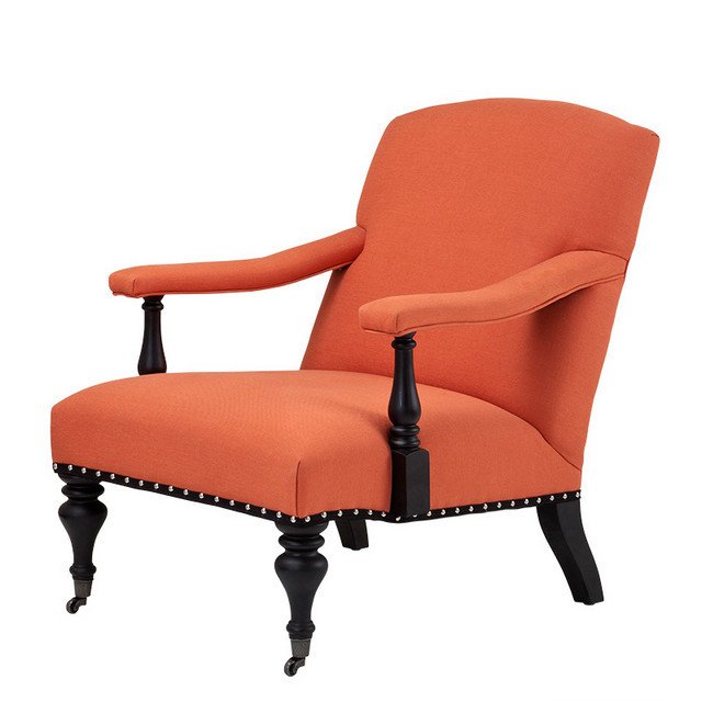 Кресло Trident от Eichholtz Оранжевое EICHHOLTZ ДИЗАЙНЕРСКИЕ, EICHHOLTZ 062202 Оранжевый  - Вид №1