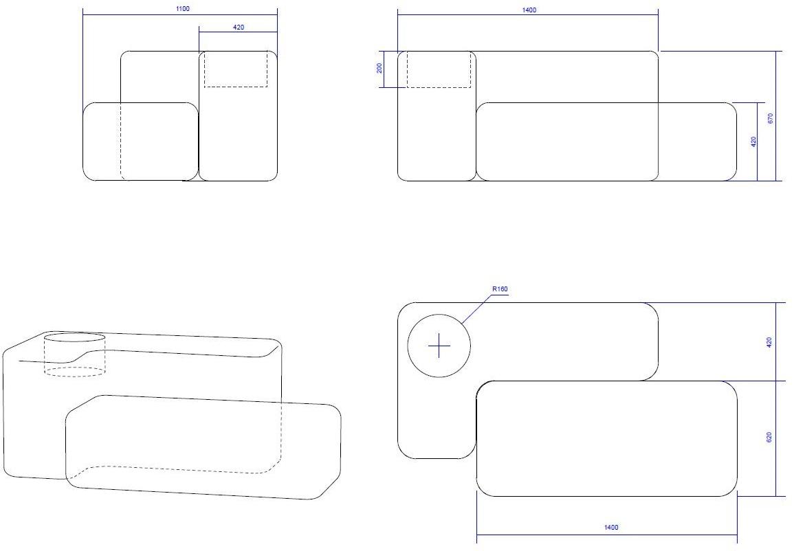 Manufatti Viscio Модульная скамья со встроенной сеялкой sun-id-1471038 - Вид №5