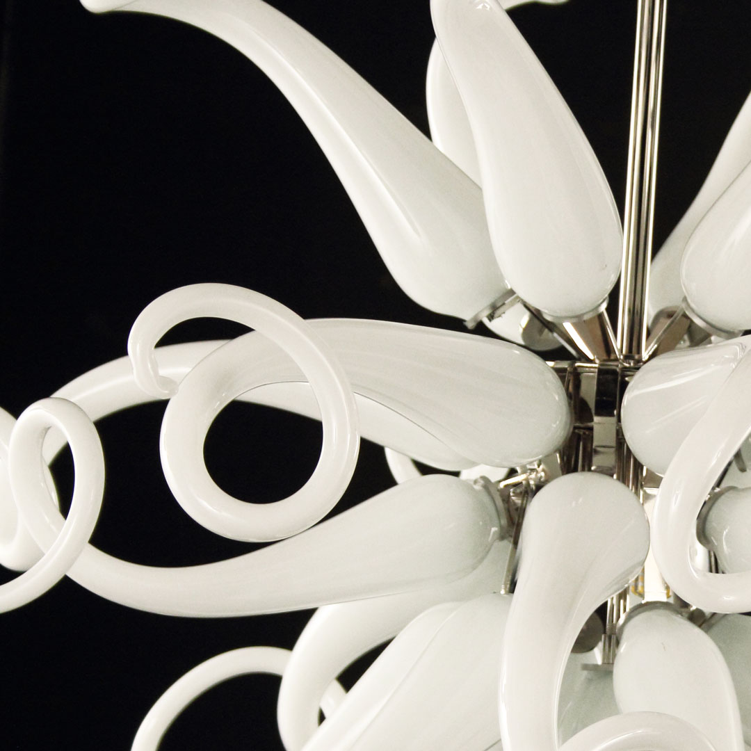 4208 ORIGINALMURANOGLASS Потолочный светильник Chyhuly - белый - муранское стекло OMG 60 см  - Вид №1