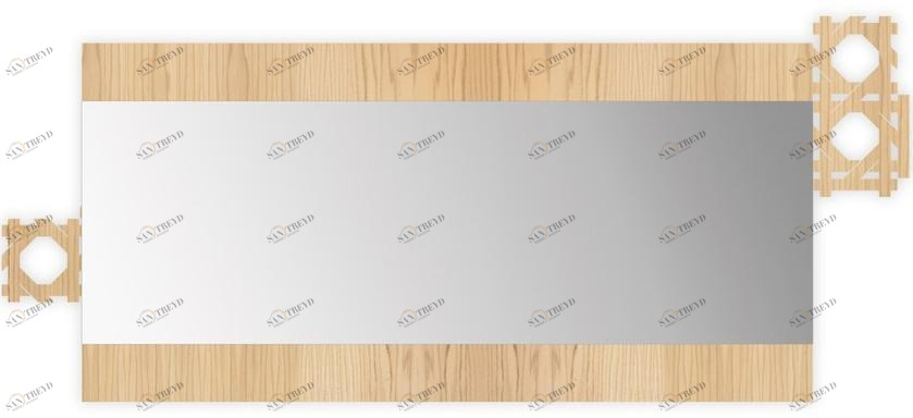 LAS Зеркало настенное прямоугольное в раме sun-id-1364121