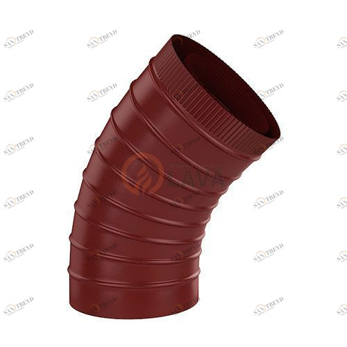 Сэндвич-отвод LAVA 180/250 мм. 45" красный (3011) 4433