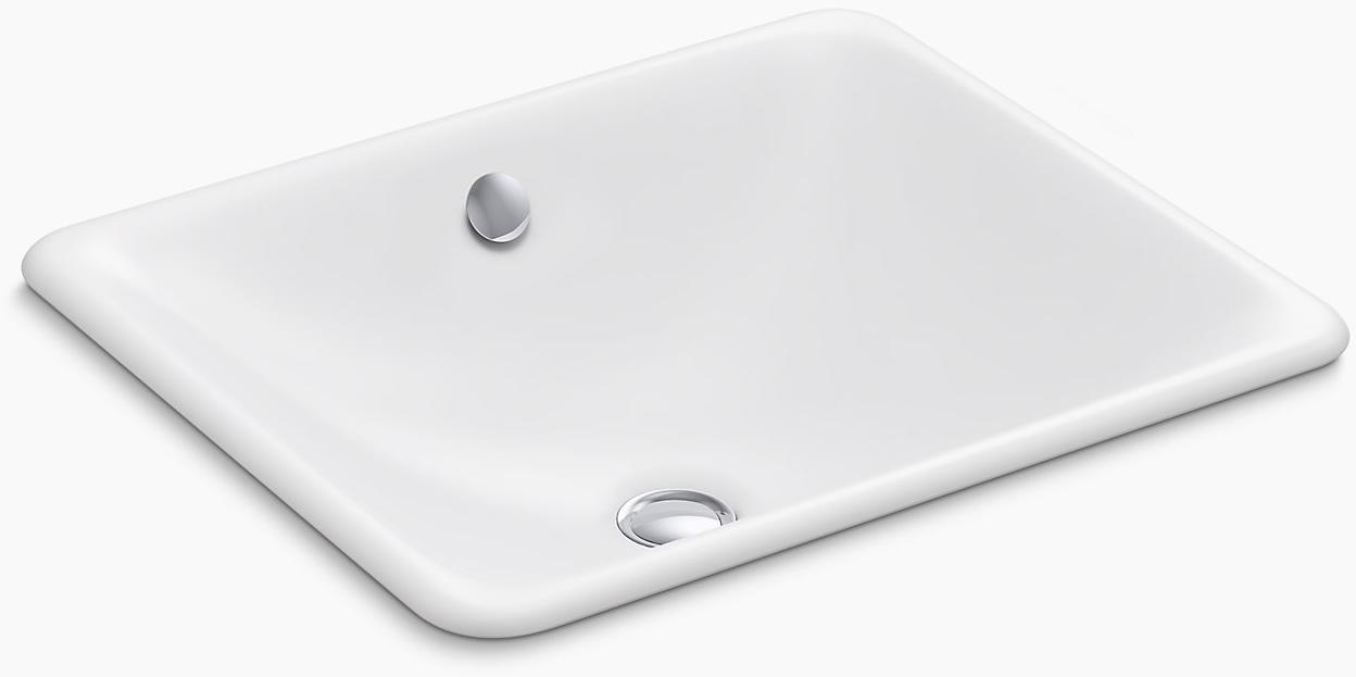 KOHLER Iron Plains Встраиваемая / устанавливаемая под столешницу раковина для ванной комнаты K-5400-NY  - Вид №3
