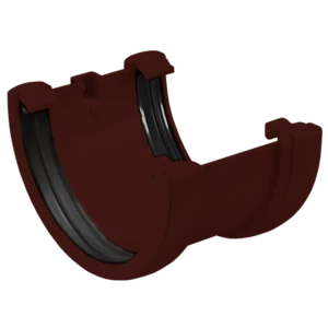 Соединитель желобов Fineber красный