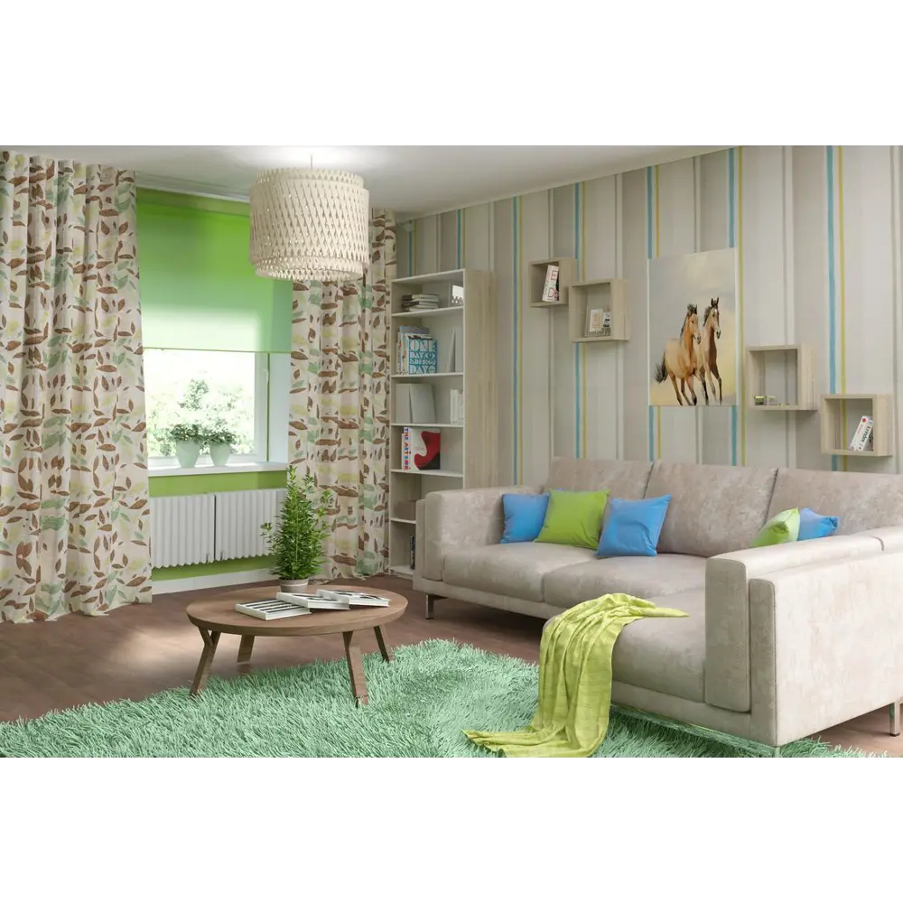 Штора рулонная Inspire «Шантунг», 80х160 см, цвет зелёный 82038511 STLM-2101971  - Вид №7