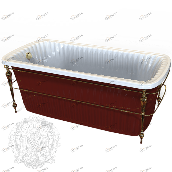 Ванна из литьевого мрамора MIGLIORE OLIVIA Console ML.OLV-40.102 на консоле, 174 х 80 х 66 см sun-id-684823