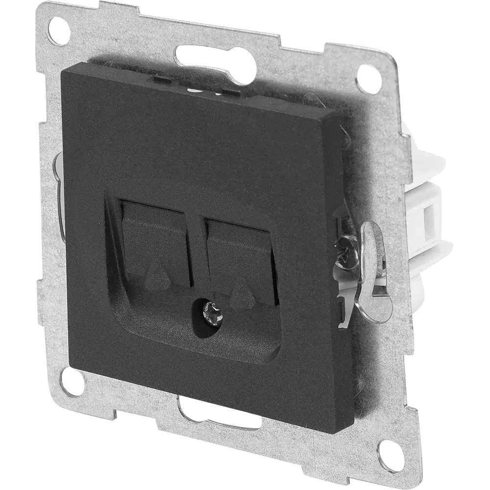 Сетевая розетка GUSI Electric для интернета в графитовом корпусе 83864451 Ugra STLM-0045229