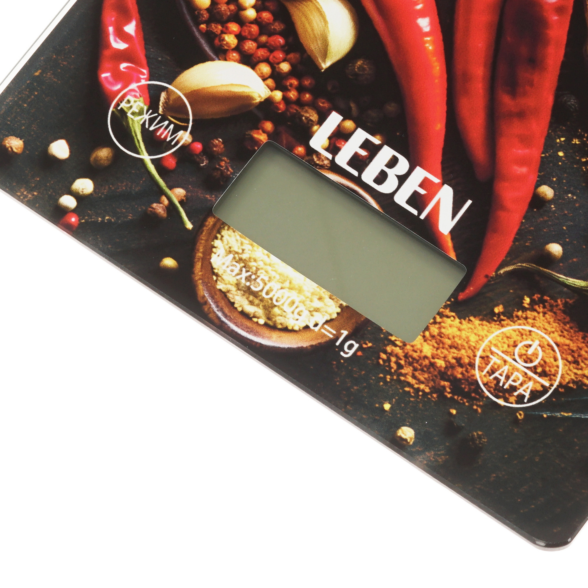 9237203 Кухонные весы LEBEN 268-064 разноцветный STDN-0129781 - Вид №2