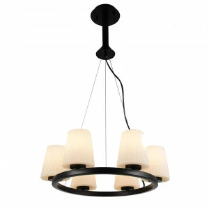 Люстра дизайнерская Bowed белая с черным SL256.403.06 ST LUCE СВЕЧИ 057931 Белый