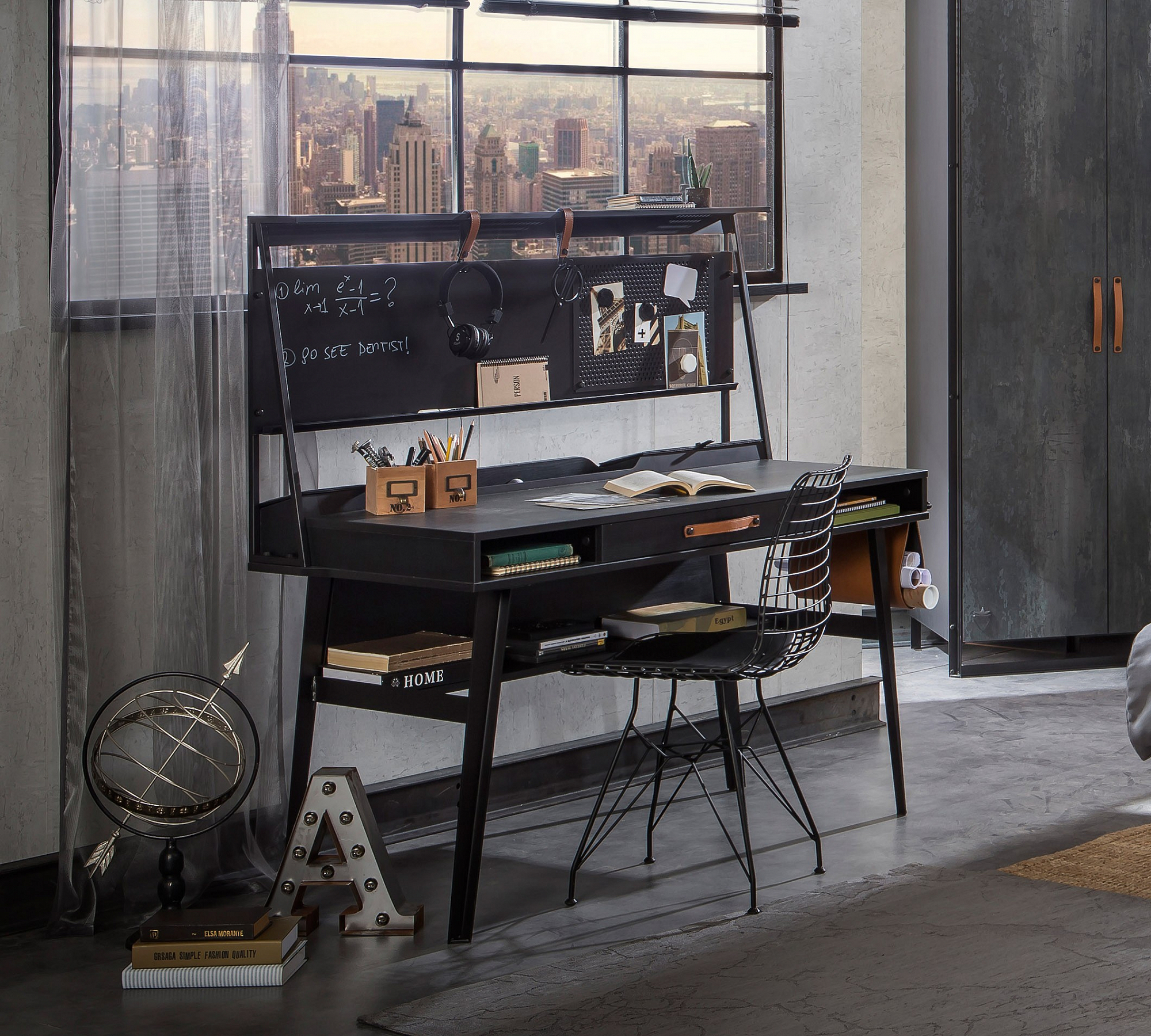 Стул черный на металлических ножках Dark CILEK DARK METAL 00-3832557 Черный Santreyd  - Вид №1