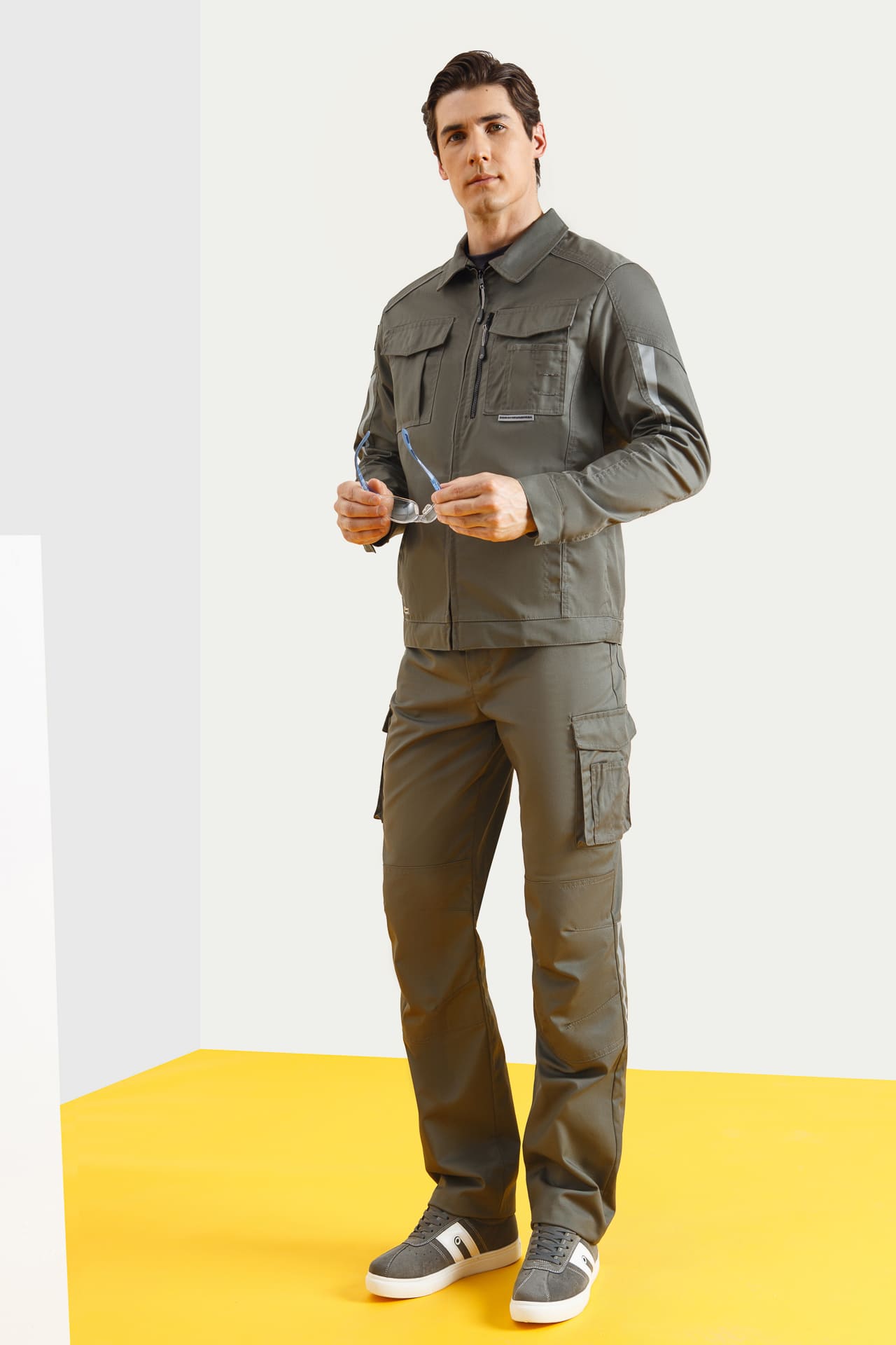 5026424 Костюм  NEW серый хаки STATUS  Летняя спецодежда  размер 52-54/170-176  - Вид №8