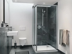 DUSCHOLUX Стеклянная душевая кабина на заказ с раздвижной дверцей