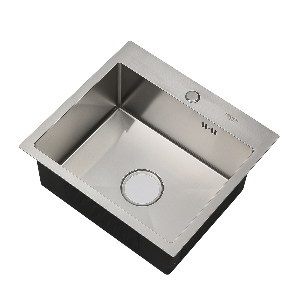 Мойка H48544 MELANA ProfLine 3,0/200 САТИН врезная прямоугольная с коландером H48544 H48544 сатин - Вид №8