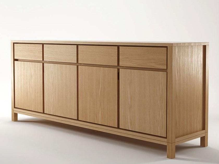 KARPENTER Комод деревянный с распашными дверцами с ящиками Solid sun-id-1375143 - Вид №2