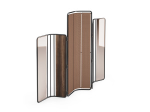 Стальная и деревянная ширма