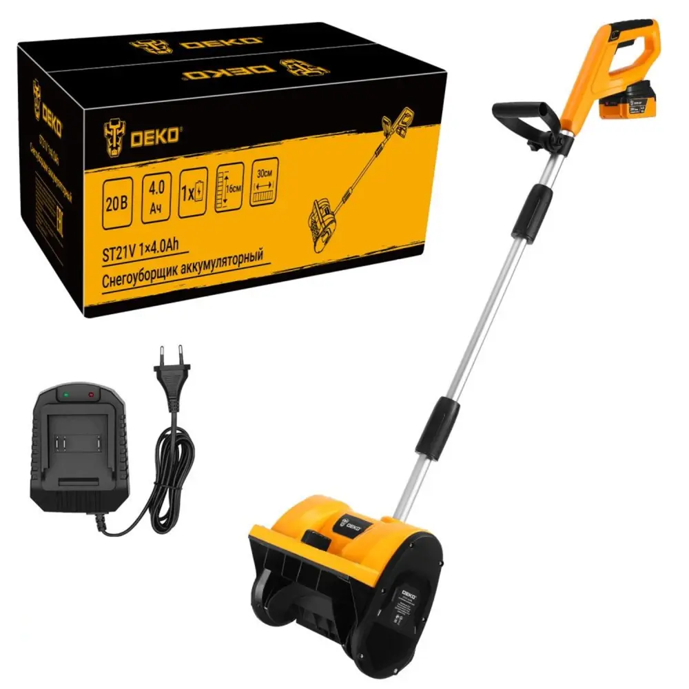 Аккумуляторный снегоуборщик DEKO ST21V для быстрой уборки снега 89394656 STLM-1486911 - Вид №1