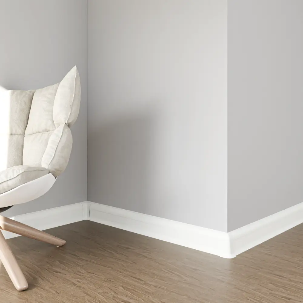 ARTENS Плинтус напольный ПВХ с кабель-каналом 5.5 см белый 83410217 STLM-0041054 - Вид №4