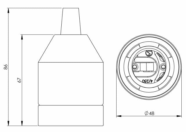 Китай держатель лампы Ifö Electric Klack ARCH-00118763 - Вид №2
