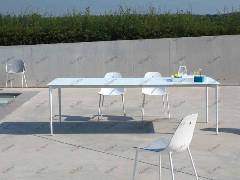 Joli Прямоугольный садовый стол из алюминия и стекла Marguerite sun-id-1369074