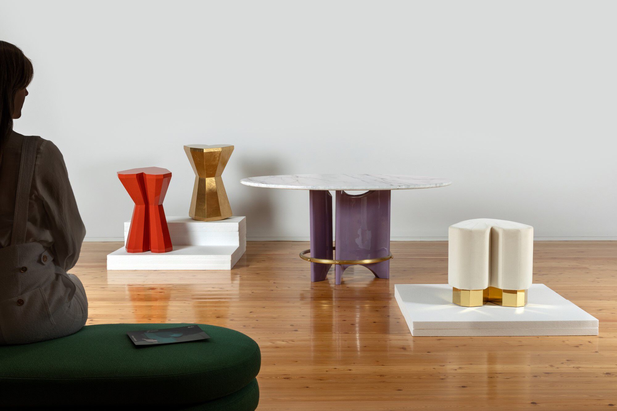 Бархатный пуф / табурет ROYAL STRANGER QUEEN HEART ARCH-00033191 - Вид №2