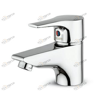 ZP9209 Смеситель для раковины однорычажный с аэратором, гибкие шланги, без слива. Zucchetti Flat 