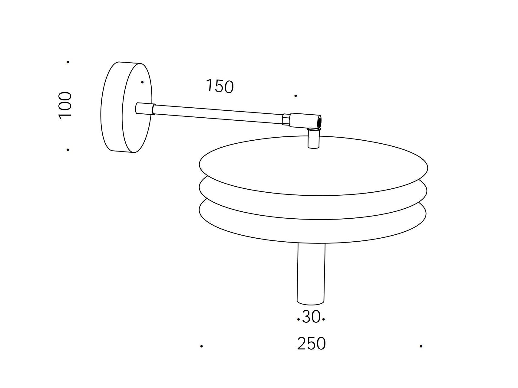 Светодиодный настенный светильник Renzo Serafini изолятор ARCH-00100944 - Вид №6