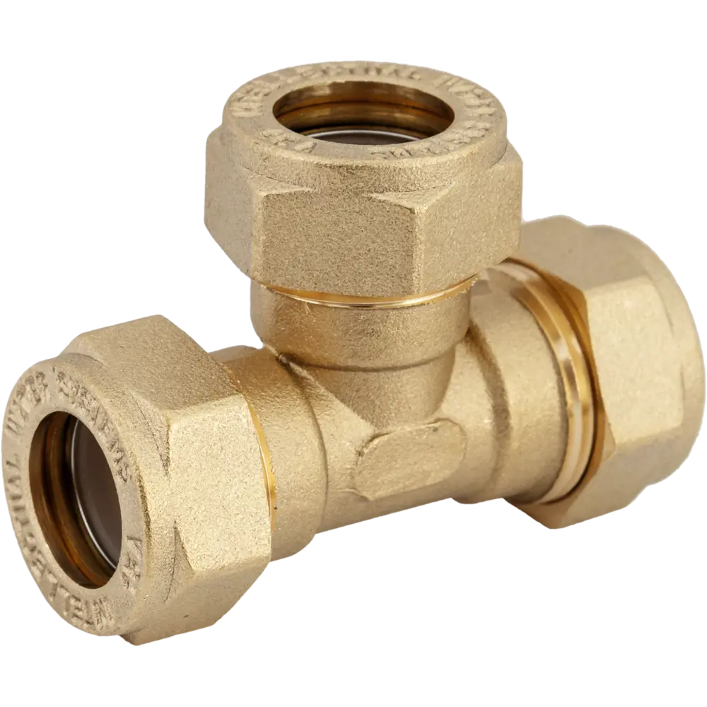 Тройник обжимной Stahlmann 15×15×15 мм для систем водоснабжения 82650031 STLM-0032858