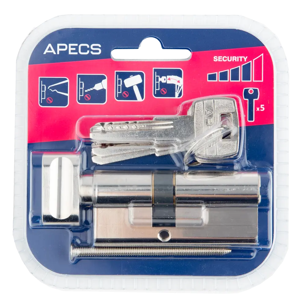 Цилиндр дверной APECS Pro с защитой от выбивания, 40x30 мм 85559785 PRO LM STLM-0894342 - Вид №2