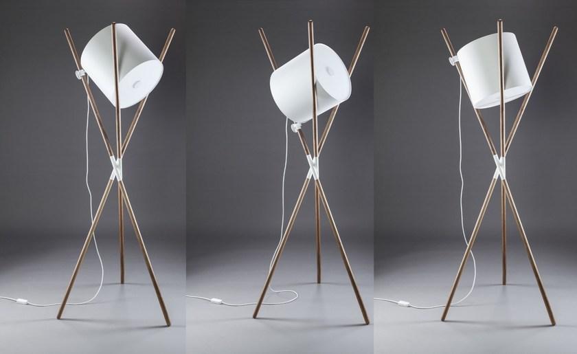 Artisan Регулируемый деревянный светодиодный торшер Shift Lashxxyy - Вид №4