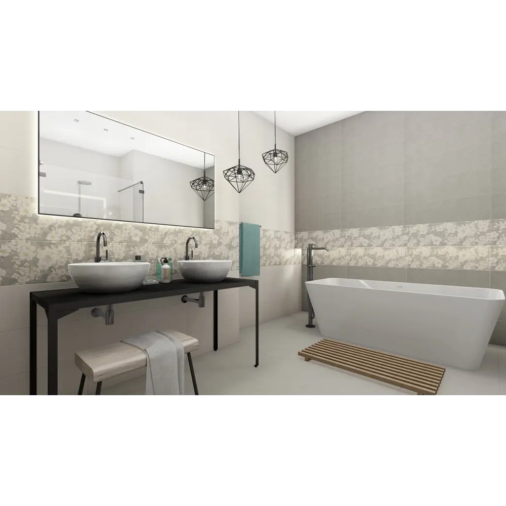 Плитка напольная «Орлеан» 1 50x50 см 1.25 м² цвет серый Керамин STLM-2126248 - Вид №3