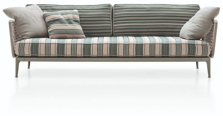 B&B Italia Outdoor 3-х местный тканевый садовый диван Ribes sun-id-1376958 - Вид №1