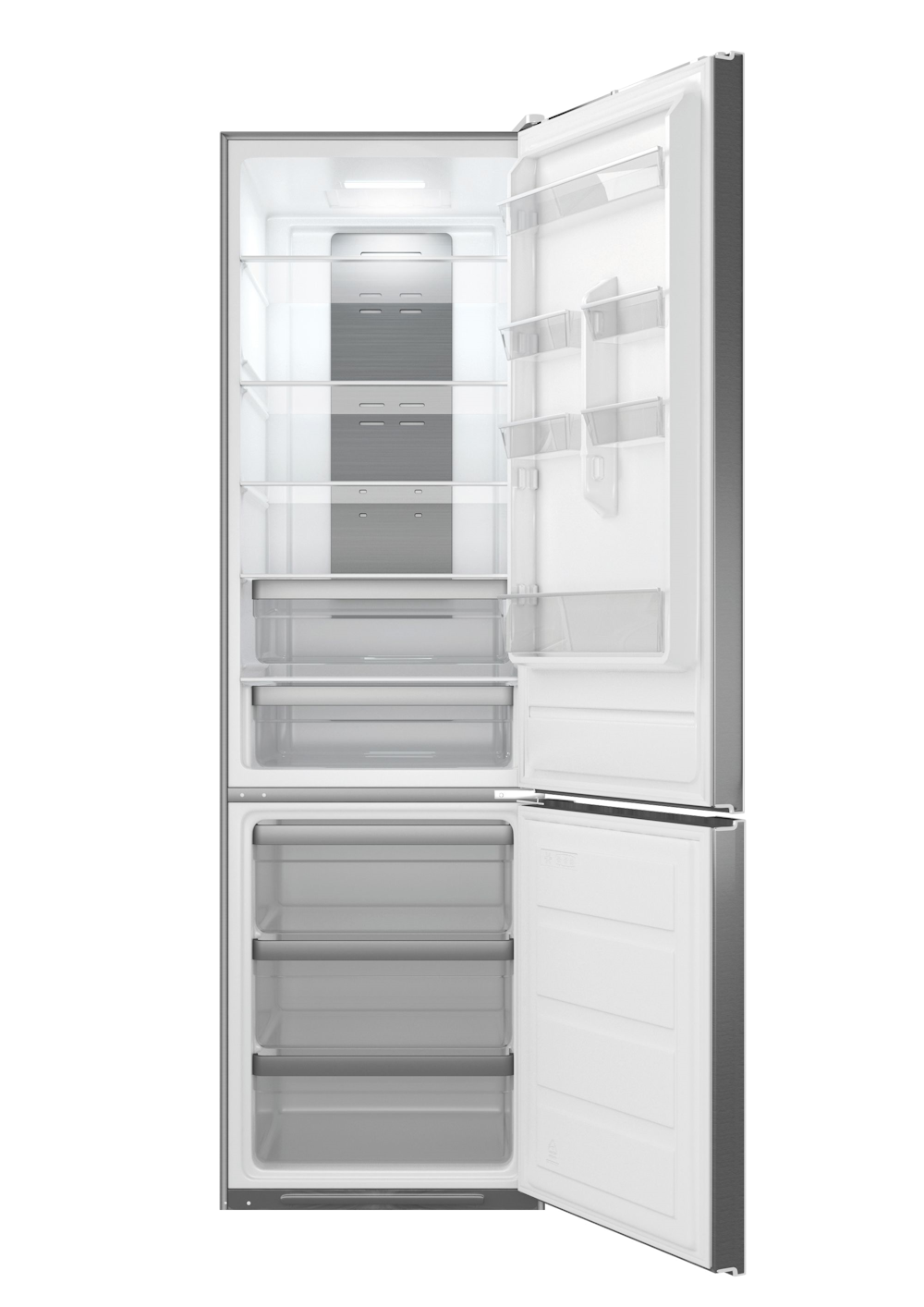 9255913 Холодильник с морозильником   Kuppersbusch FKG 6600.0 E-02 серебристый STDN-0050837 - Вид №1