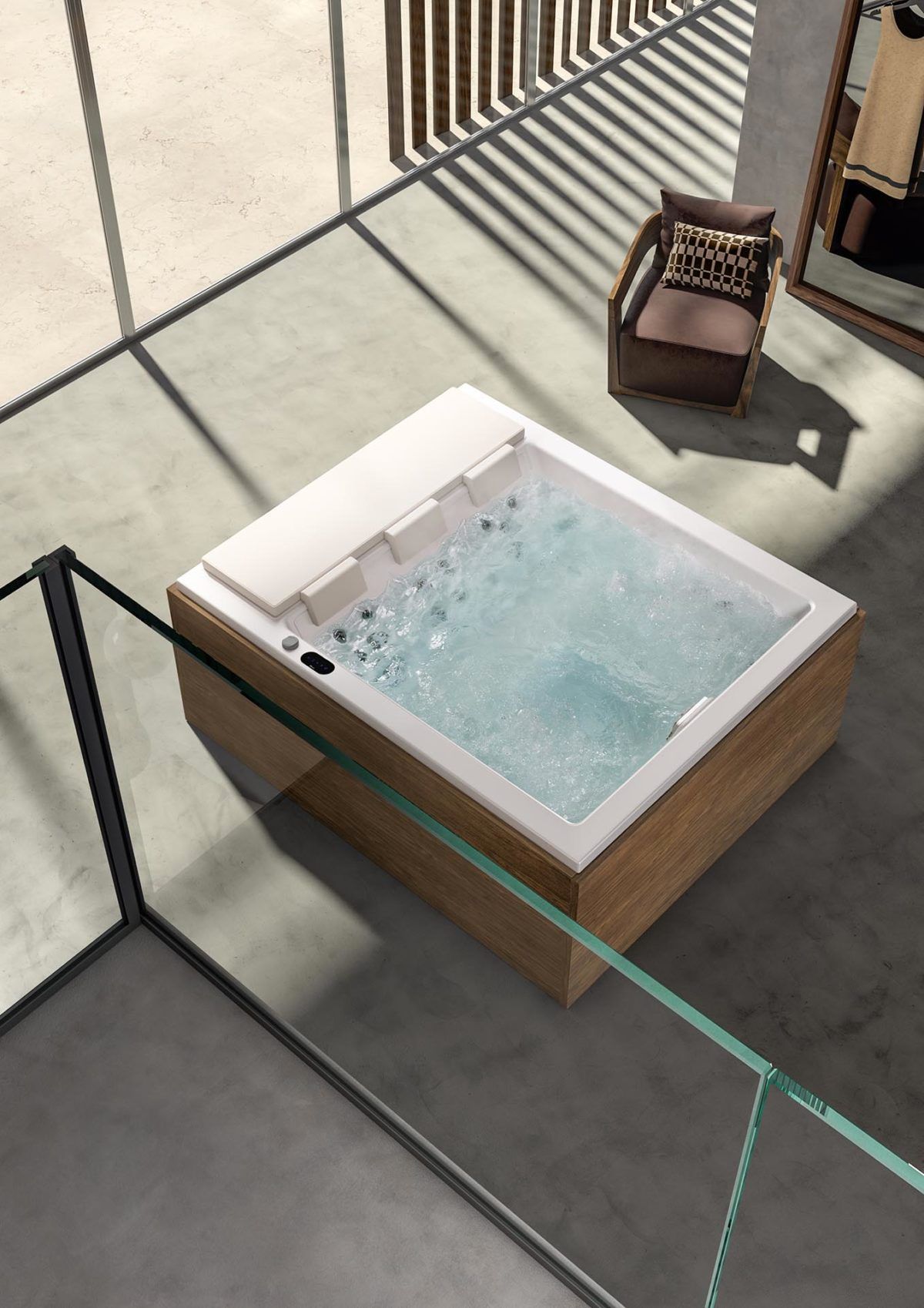 Прямоугольный мини-бассейн с гидромассажем на 6 мест Albatros Soreha ARCH-00088996 - Вид №2