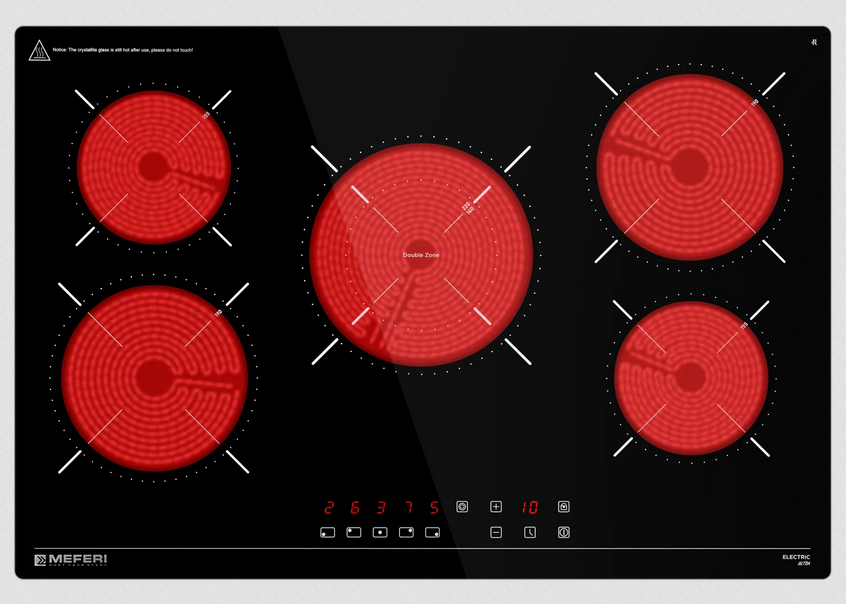 9168764 Электрическая варочная поверхность Meferi MEH755BK ULTRA STDN-0037585 - Вид №2
