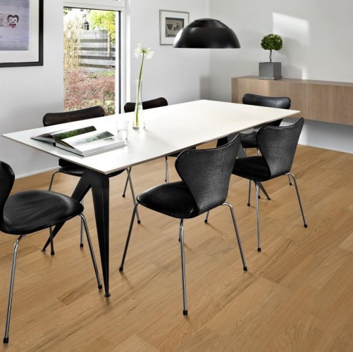 Паркетная доска Kahrs Дуб Бриз Линнея Матовая Гладкая 2600200567 - Вид №19