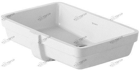 033048 Накладная раковина под столешницу  овальная Duravit Vero