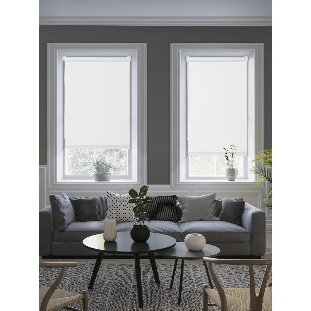 Штора рулонная блэкаут Midnight 70x175 см белая 86305112 STLM-2141008 GARDEN - Вид №4