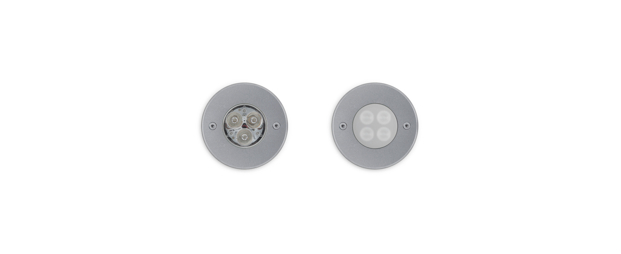 8476118 Встроенный светильник Platek MICRO STEEL Incasso  MICRO STEEL Recessed - 3 LED 3000K 44°  - Вид №1