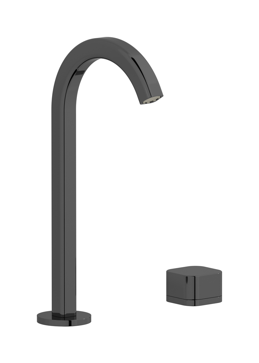 Смеситель для раковины на 2 отверстия WE ARE IB eo394cf_1 Black Chrome Elio